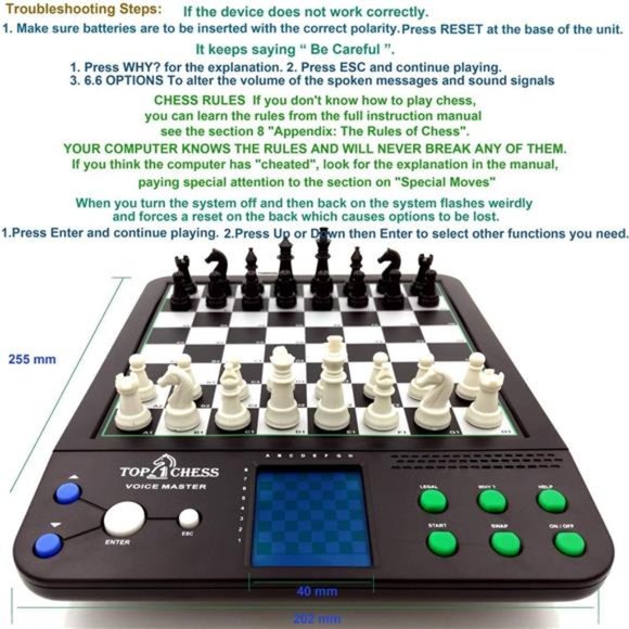 Chess Electronic Chess Set | Chess Sets for Adults | Chess Set for Kids - Picture 5 of 6